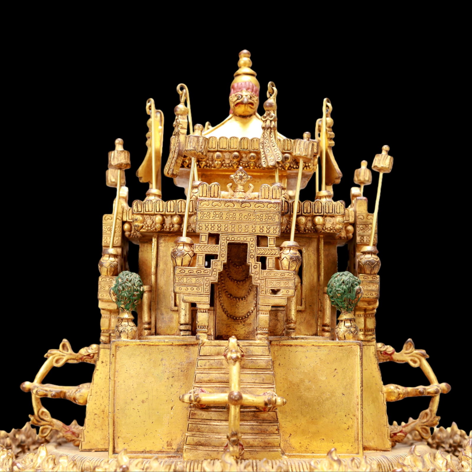 A Exquisite Gilt Bronze Ornament - 10