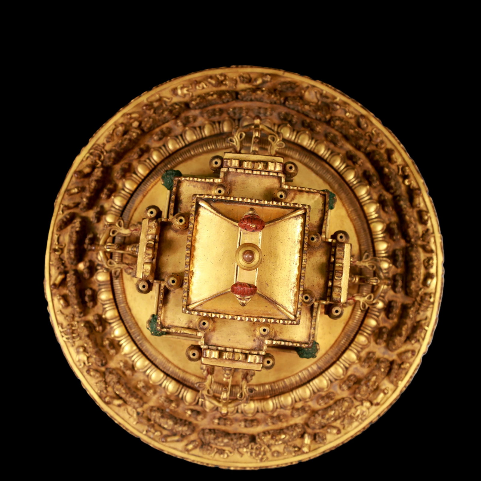 A Exquisite Gilt Bronze Ornament - 12