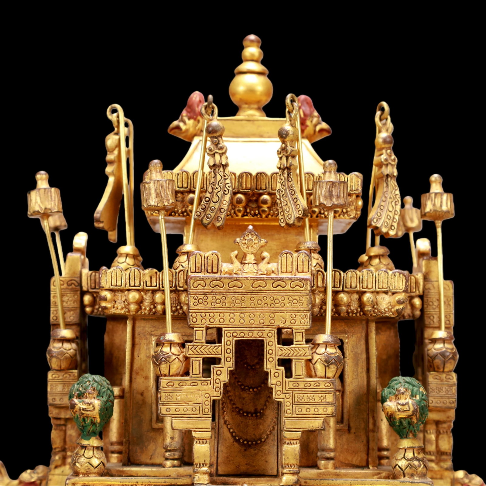 A Exquisite Gilt Bronze Ornament - 2