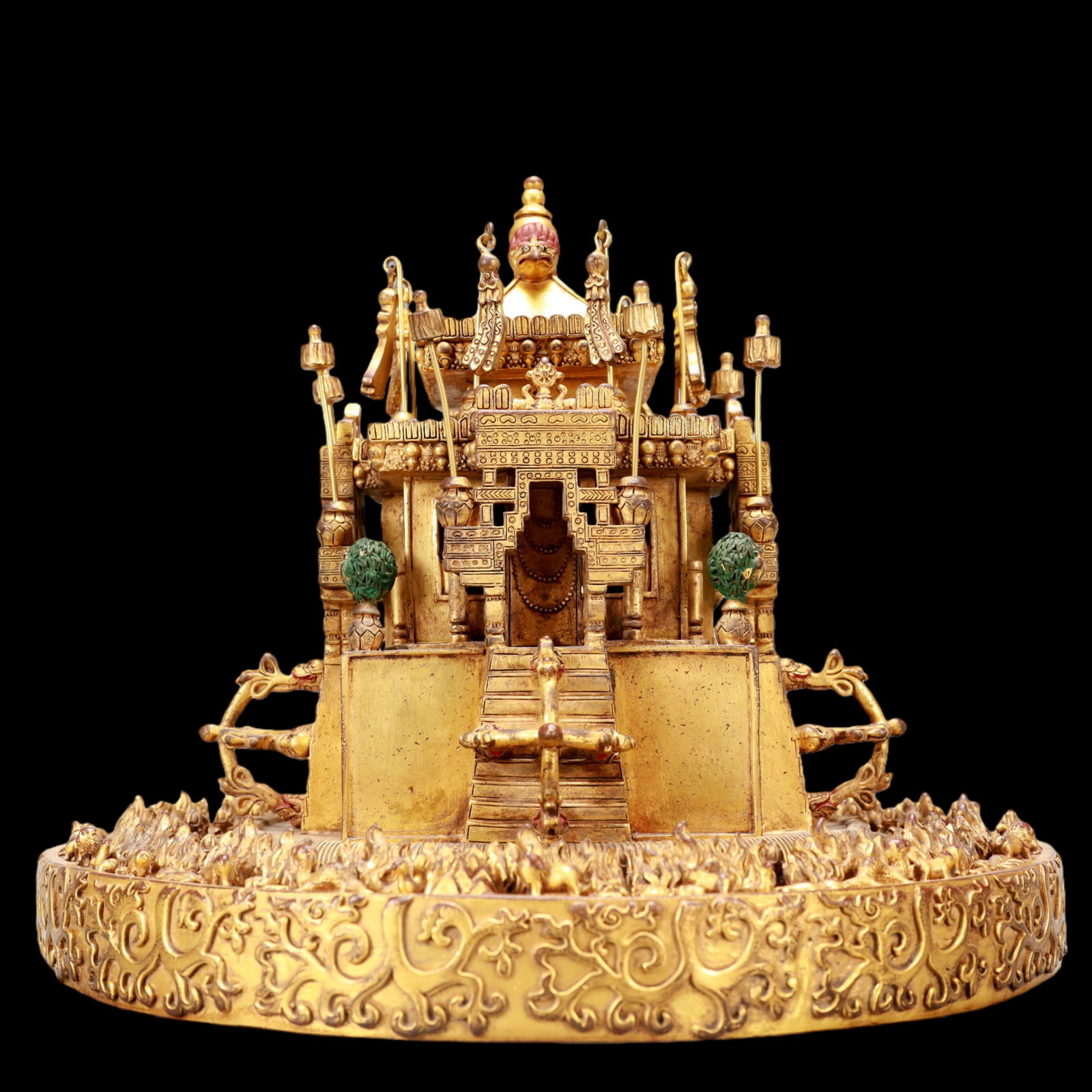 A Exquisite Gilt Bronze Ornament - 5