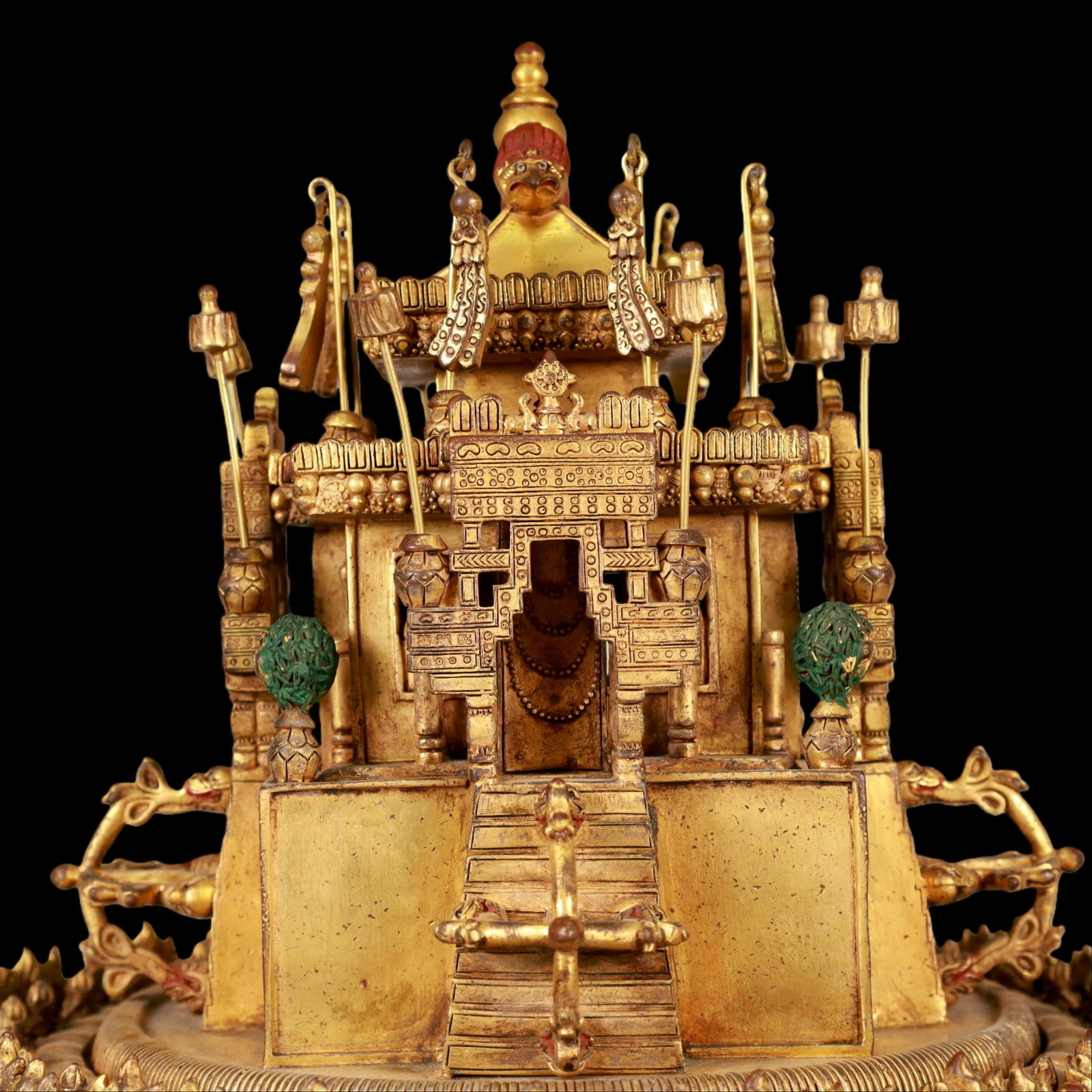 A Exquisite Gilt Bronze Ornament - 6