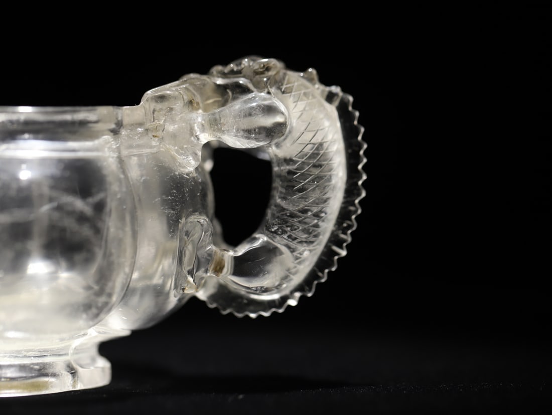 An Exquisite Crystal Dragon Pattern Cup - 7