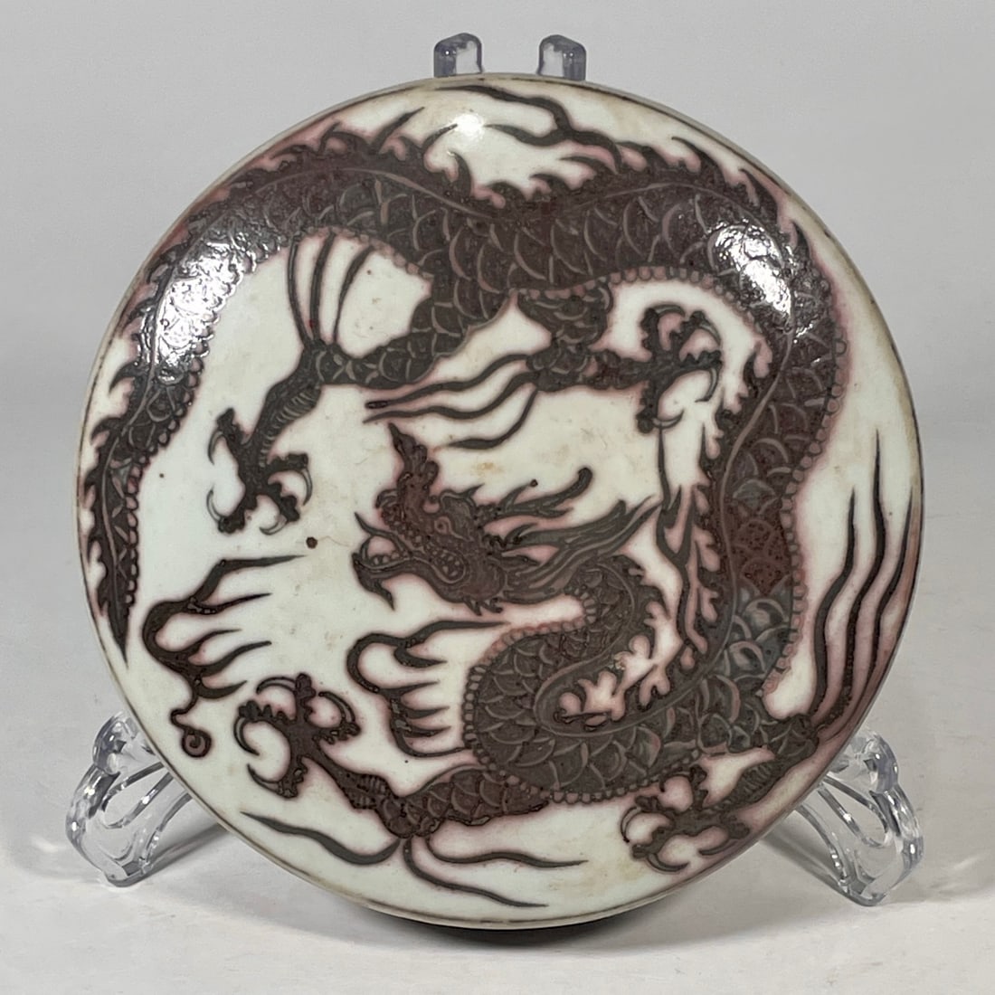 An Exquisite Underglaze-Red Dragon Pattern Box - 6