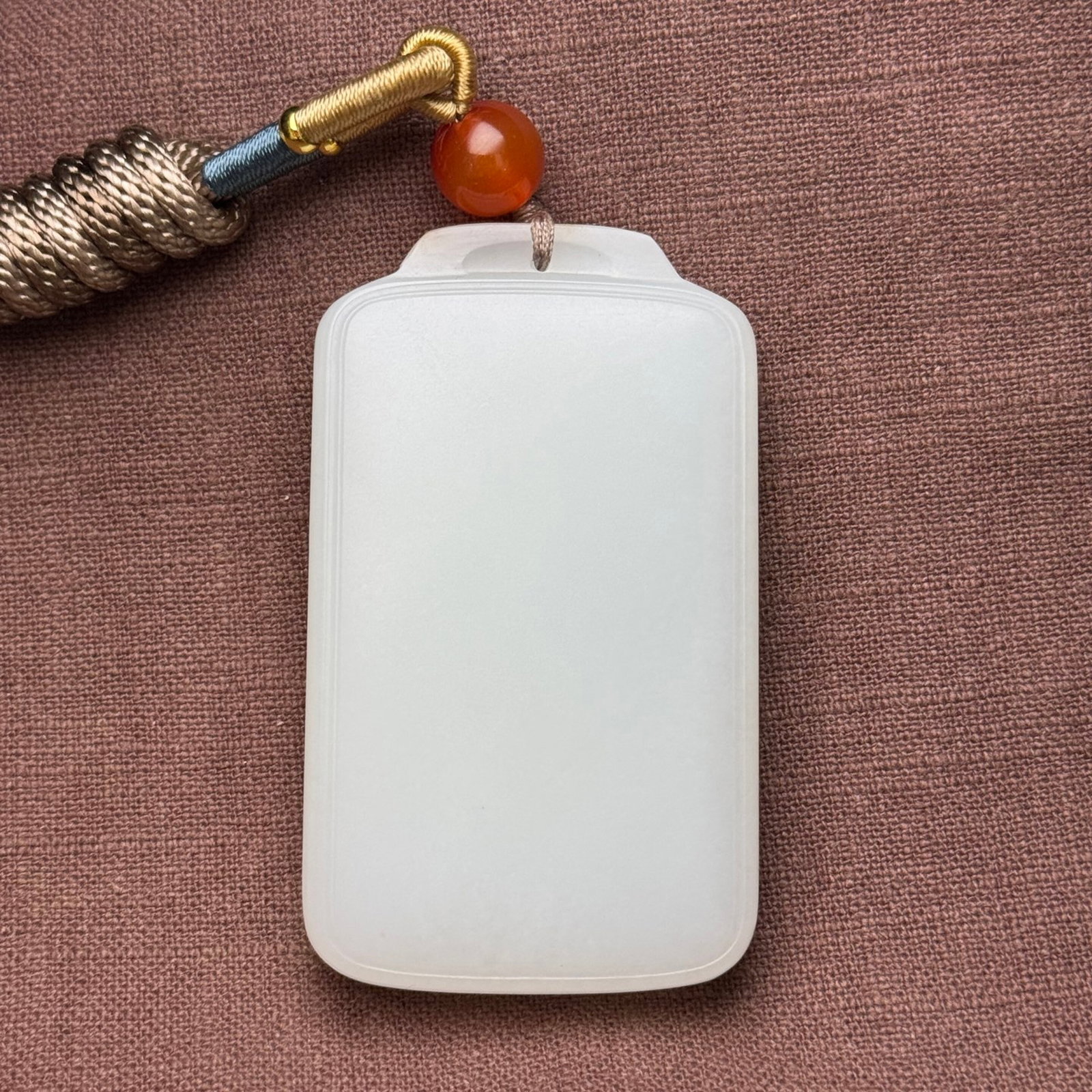 An Exquisite White Jade Pendant - 2