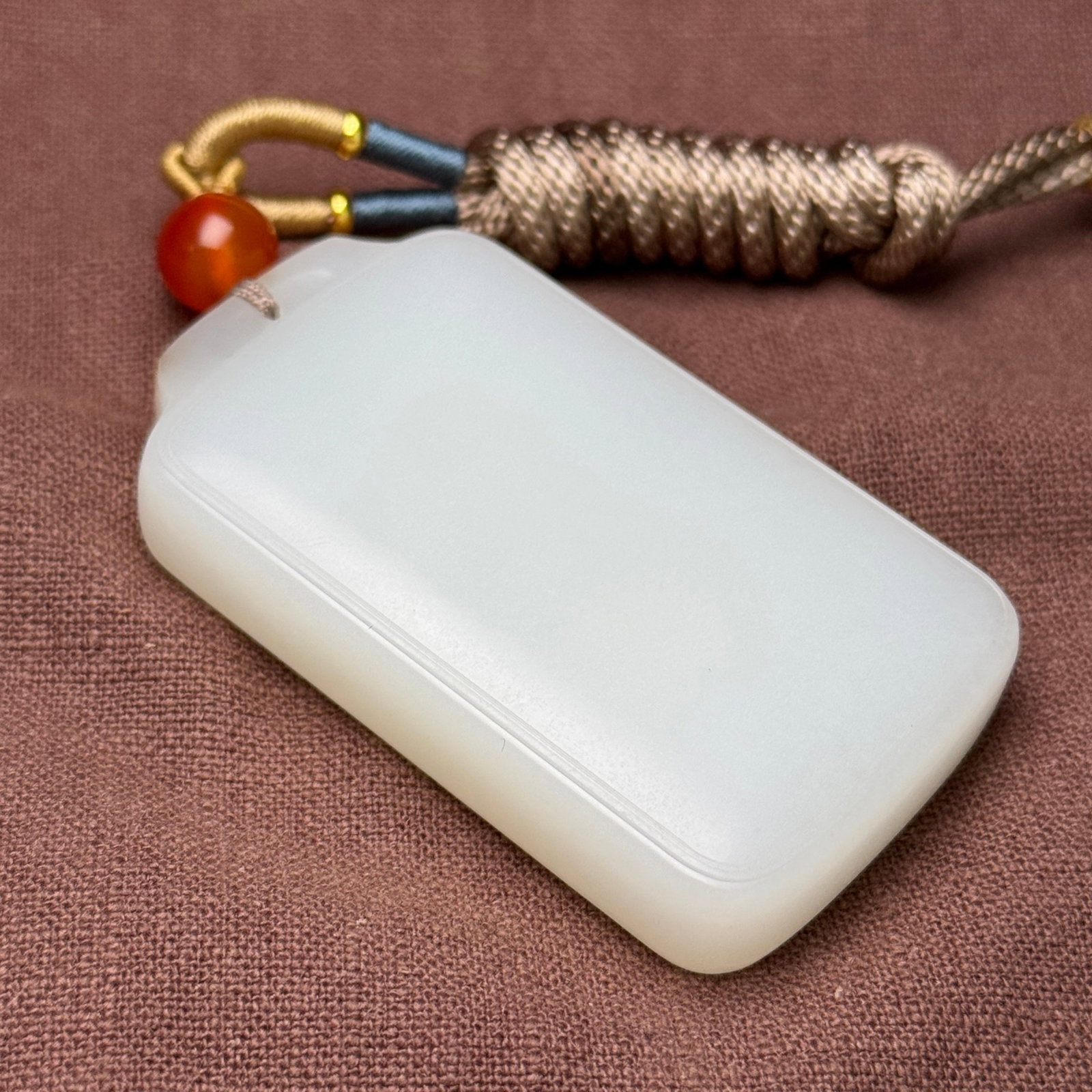 An Exquisite White Jade Pendant - 4