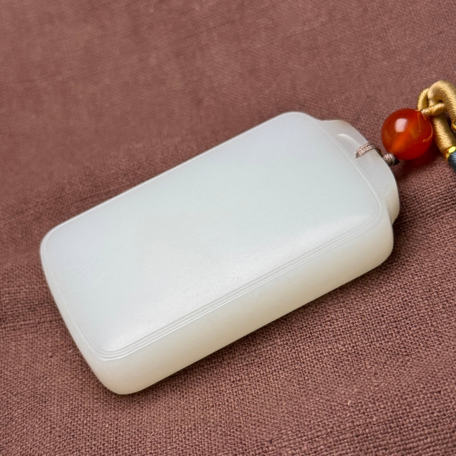 An Exquisite White Jade Pendant - 5