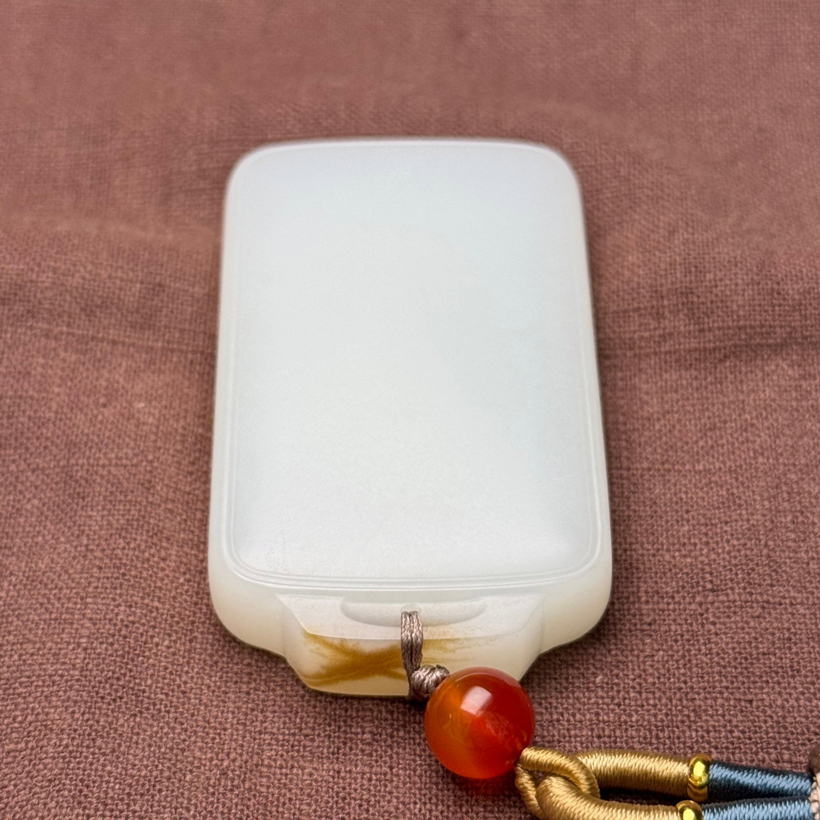 An Exquisite White Jade Pendant - 7