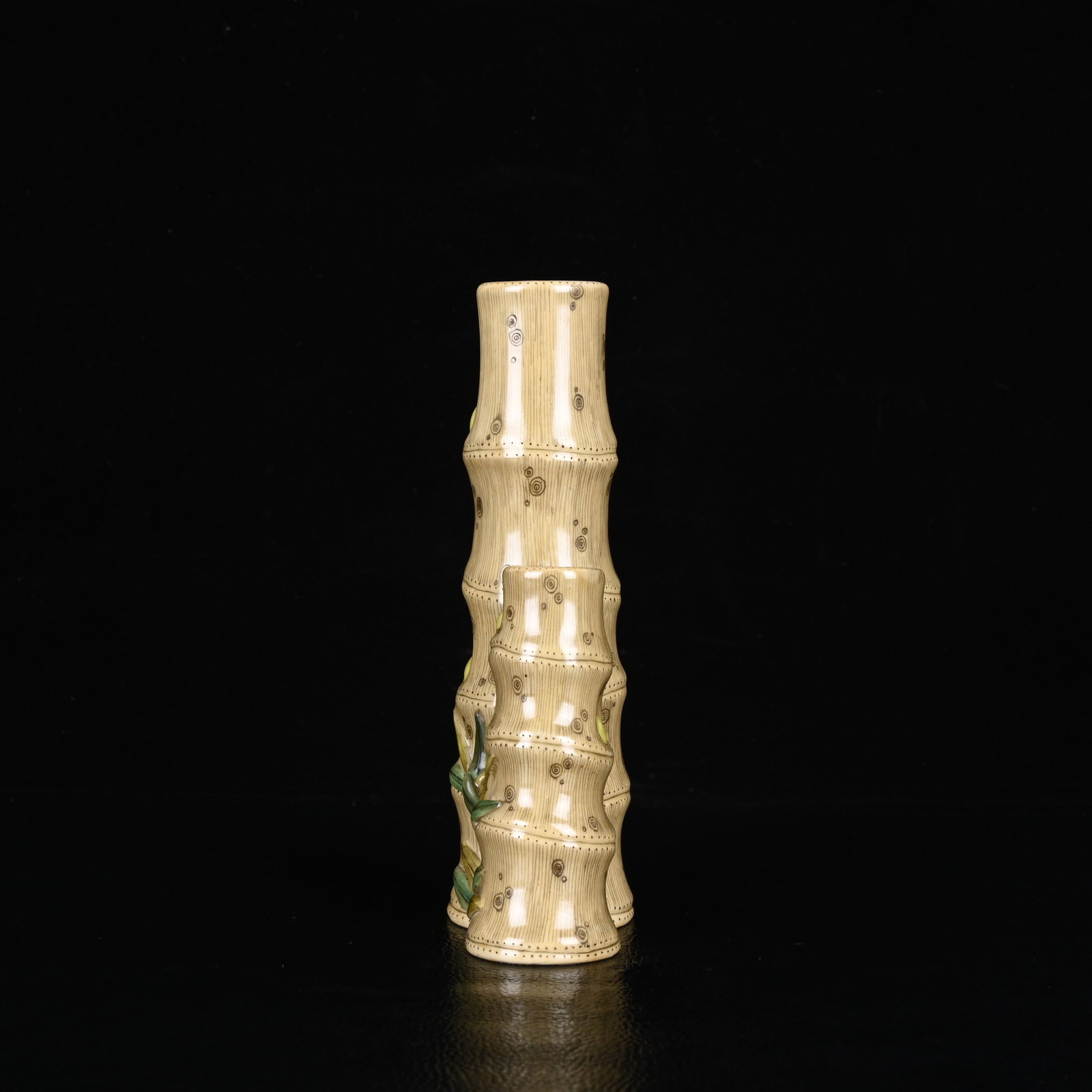 An Exquisite Enamel Bamboo Pattern Brush Pot - 4