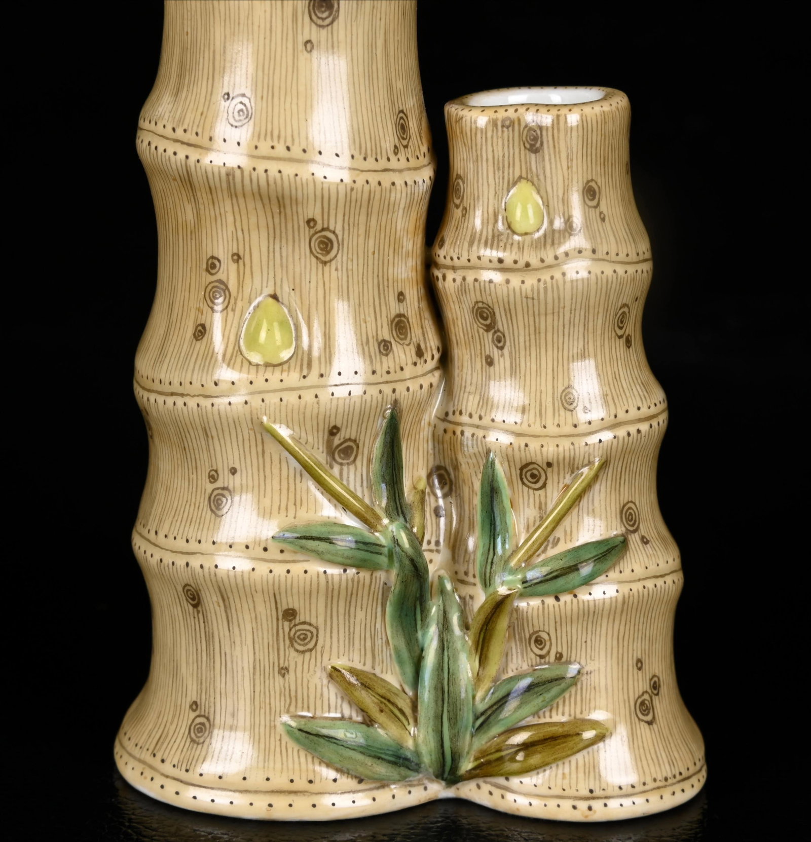 An Exquisite Enamel Bamboo Pattern Brush Pot - 6