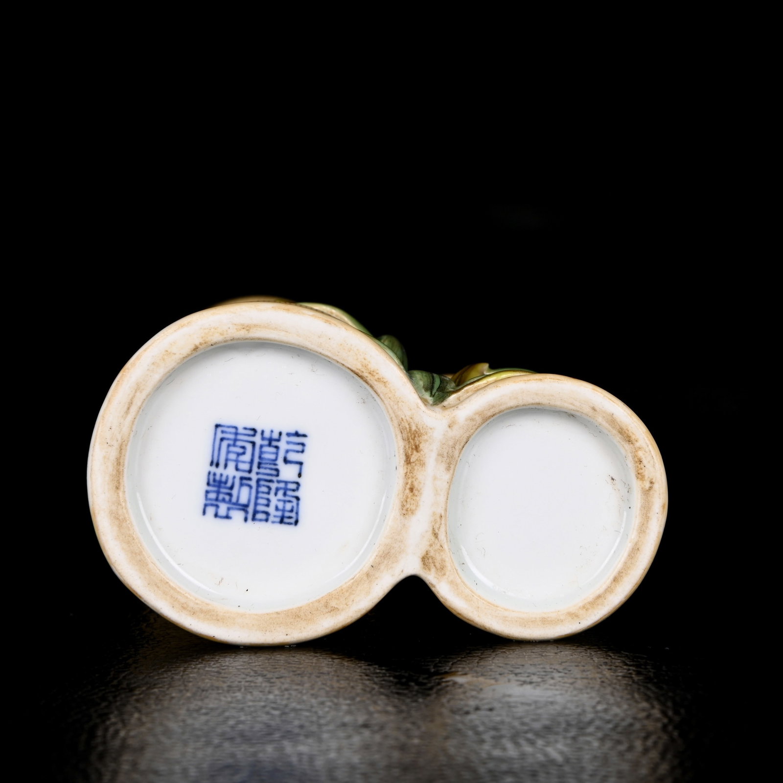 An Exquisite Enamel Bamboo Pattern Brush Pot - 9