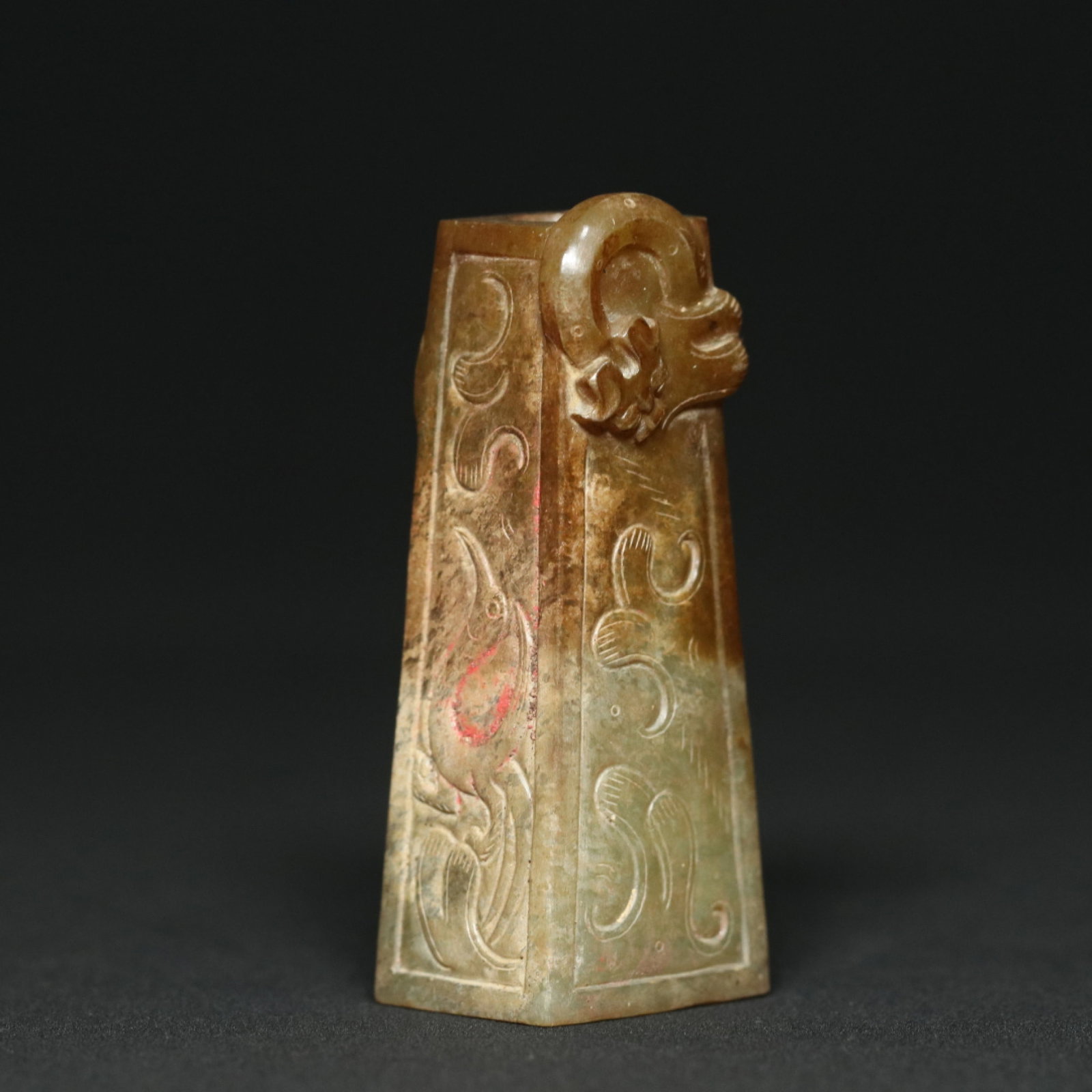 An Exquisite White Jade Chi-Dragon Pattern Pendant - 3
