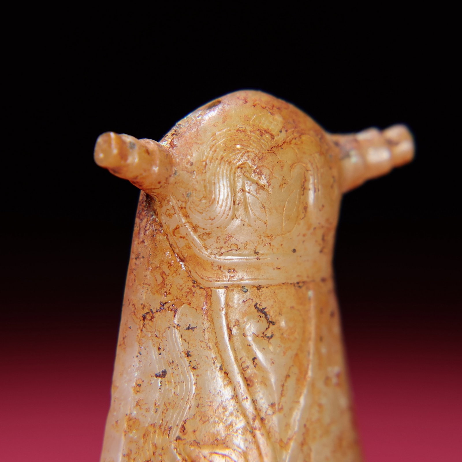 White Jade Cicada Pendant - 2