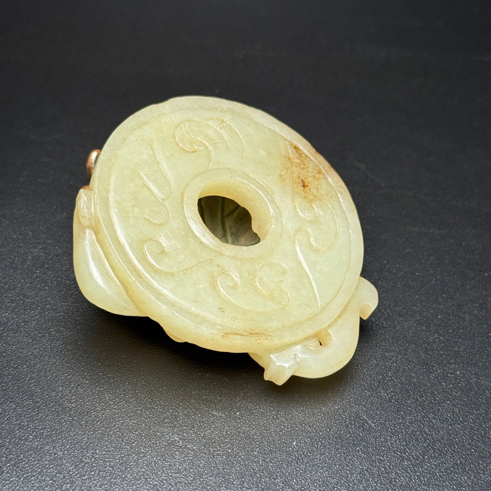 An Exquisite White Jade Chi-Dragon Pattern Pendant - 4