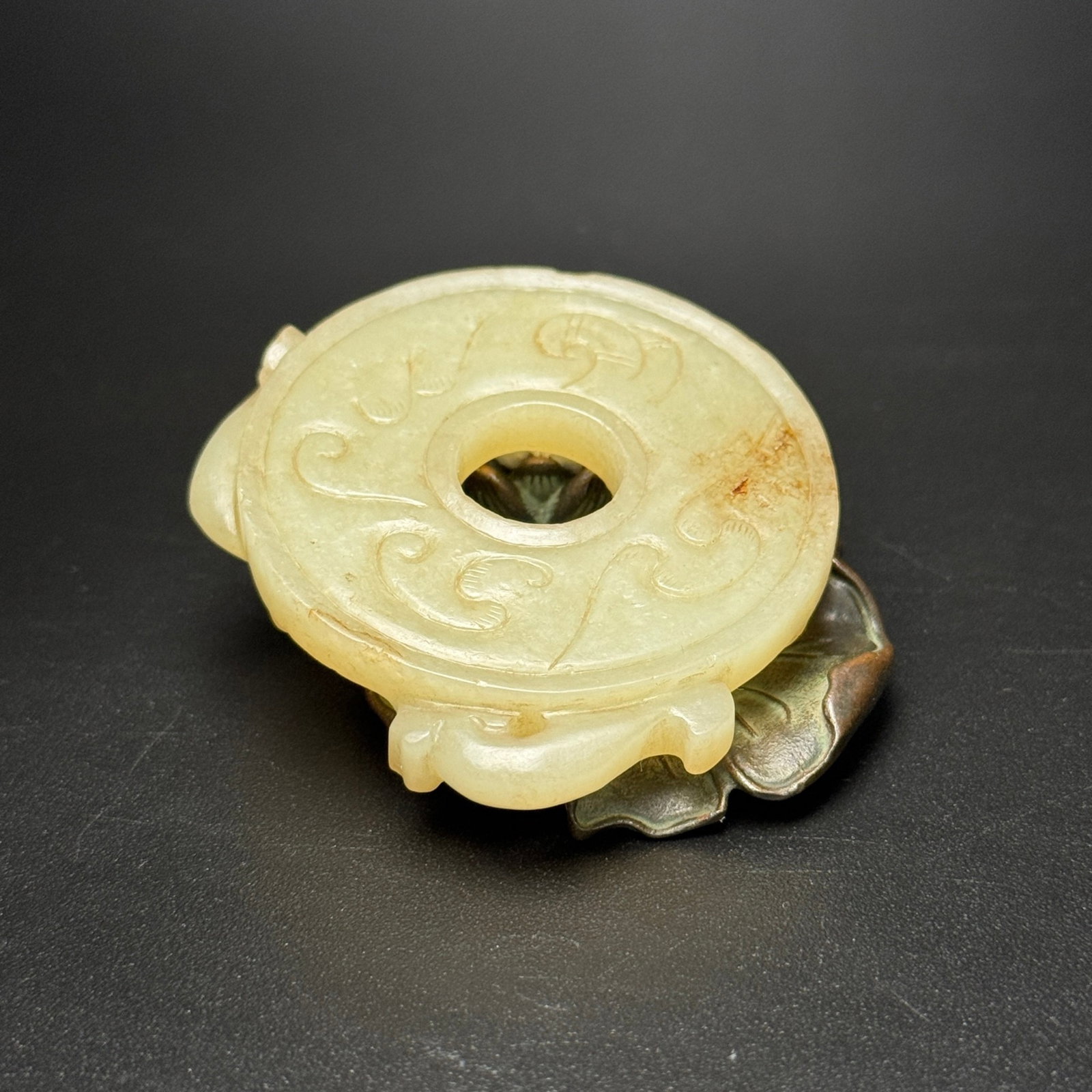An Exquisite White Jade Chi-Dragon Pattern Pendant - 6
