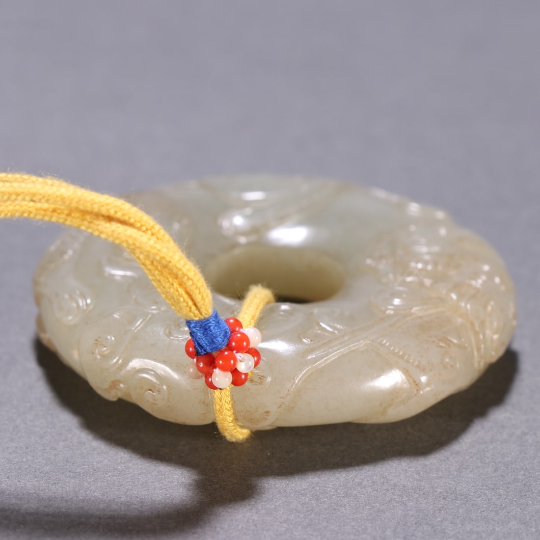 An Exquisite White Jade Chi-Dragon Pattern Pendant - 8