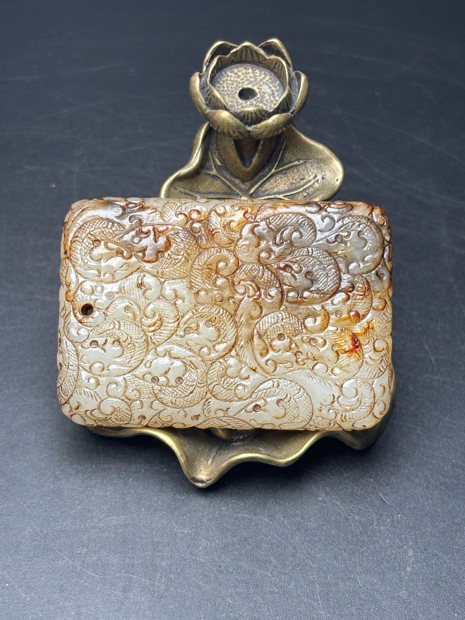 An Exquisite White Jade Chi-Dragon Pattern Pendant - 6