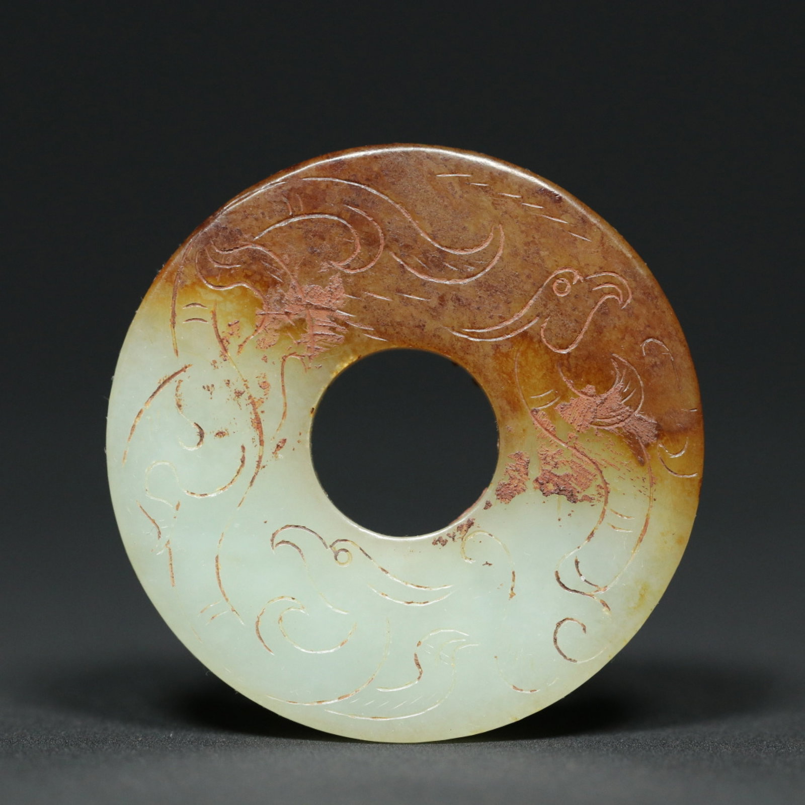 An Exquisite White Jade Chi-Dragon Pattern Pendant - 2