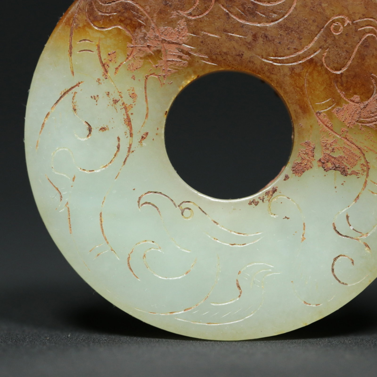 An Exquisite White Jade Chi-Dragon Pattern Pendant - 9