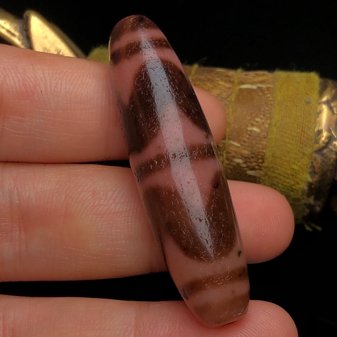 An Exquisite Dzi Bead Pendant - 5