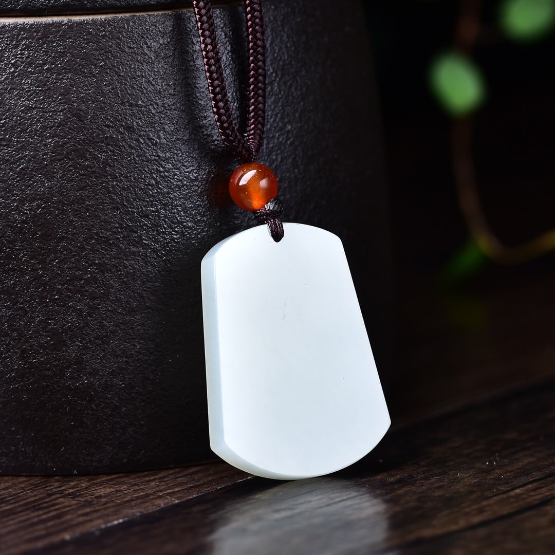 An Exquisite White Jade Pendant - 3