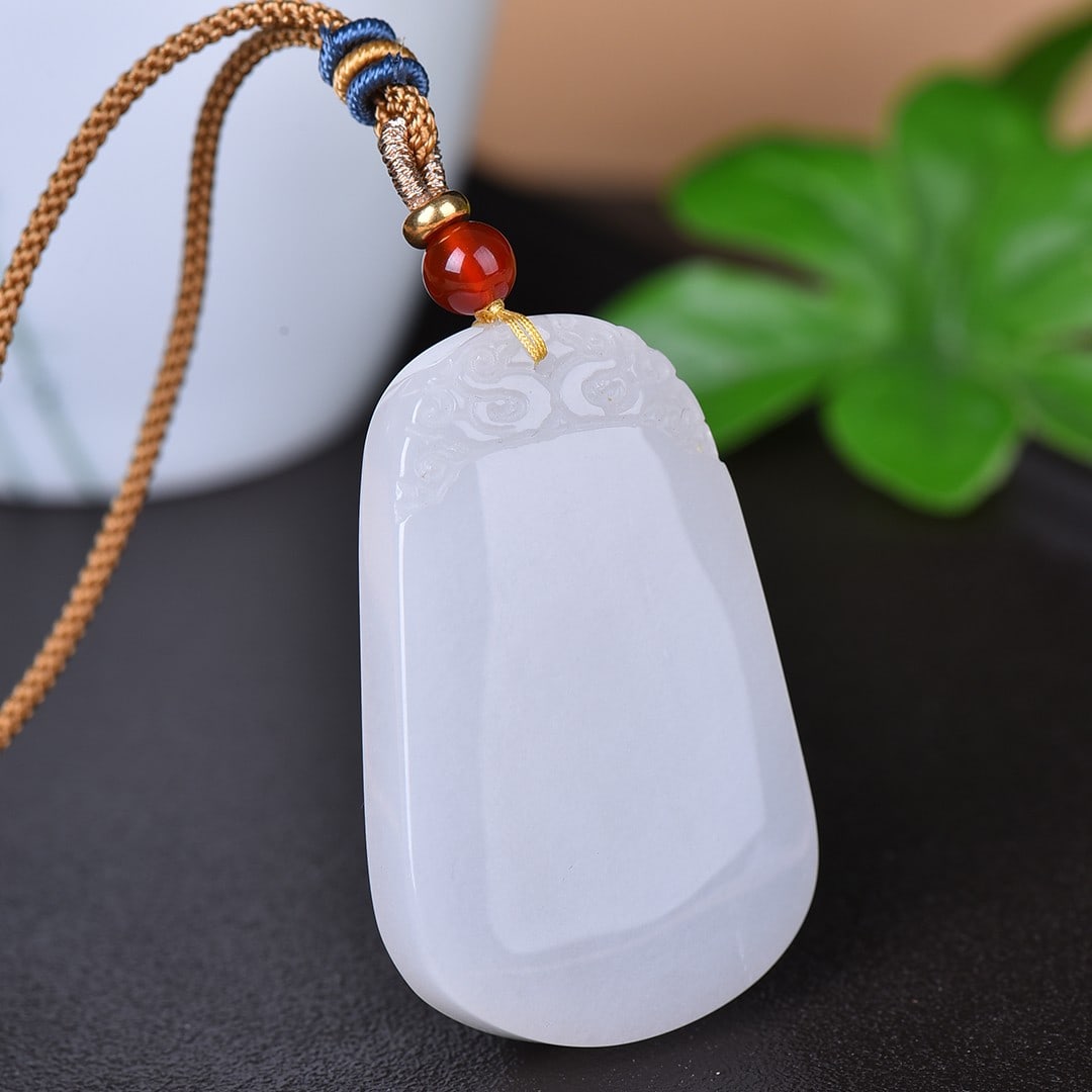An Exquisite White Jade Pendant - 3