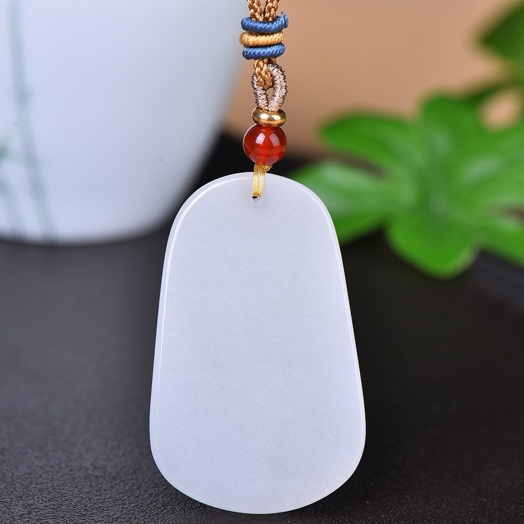An Exquisite White Jade Pendant - 5