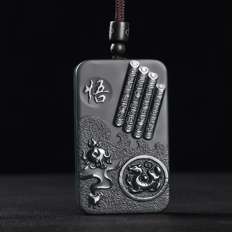 An Exquisite Cyan jade Flower Pattern Pendant: An Exquisite Cyan jade Flower Pattern Pendant,Size:2.5inx1.5inx0.4in 青玉花卉纹挂件