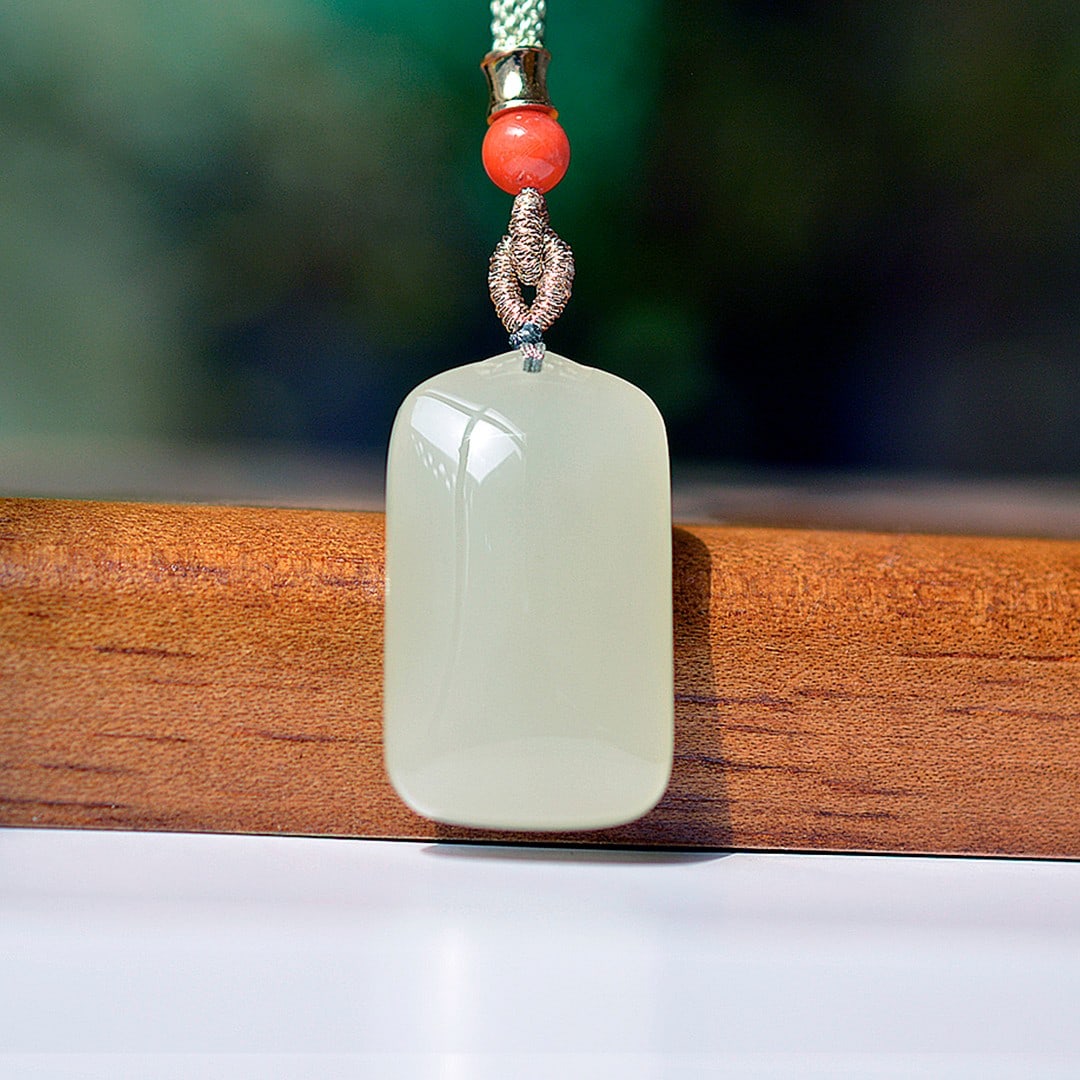 An Exquisite White Jade Pendant - 2