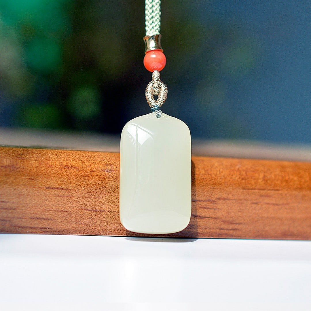 An Exquisite White Jade Pendant - 4