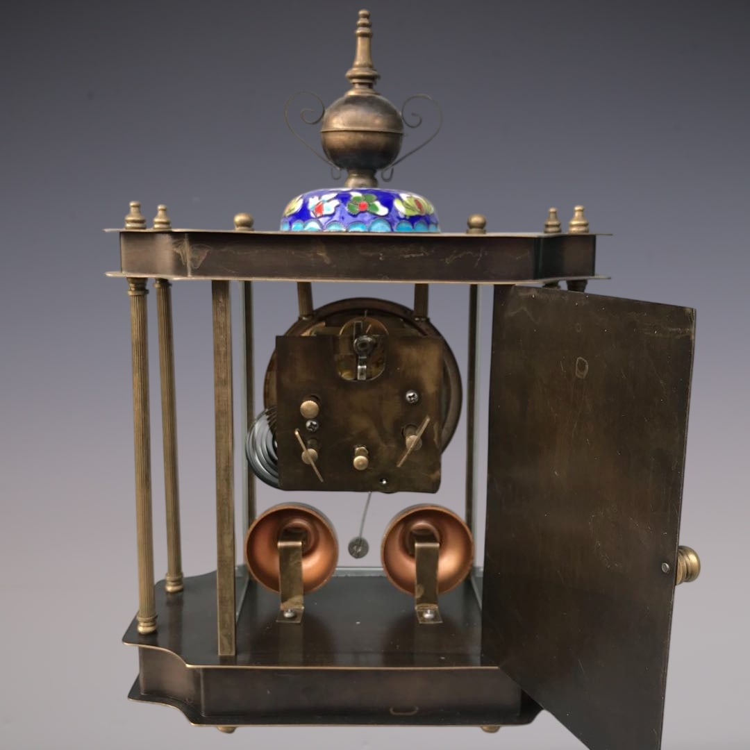 An Exquisite Bronze Lotus Pattern Clock - 7