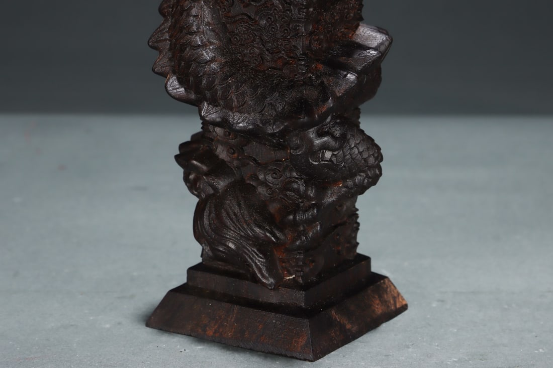 An Exquisite Eaglewood Dragon Pattern Ornament - 7