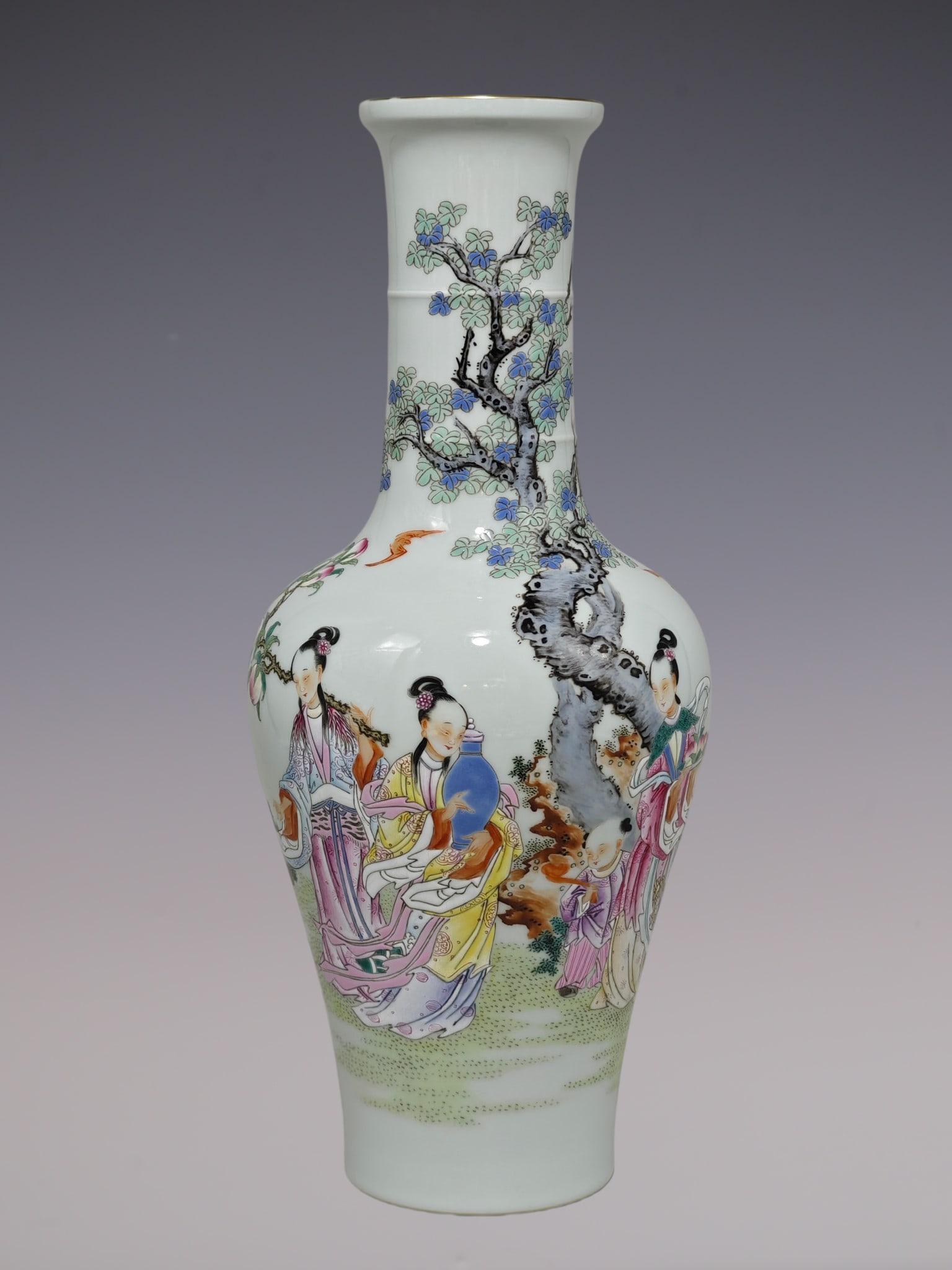 An Exquisite Famille-Rose Character and Story Pattern with poem Vase: An Exquisite Famille-Rose Character and Story Pattern with poem Vase Qing Dynasty, China Yongzheng Six-character Mark