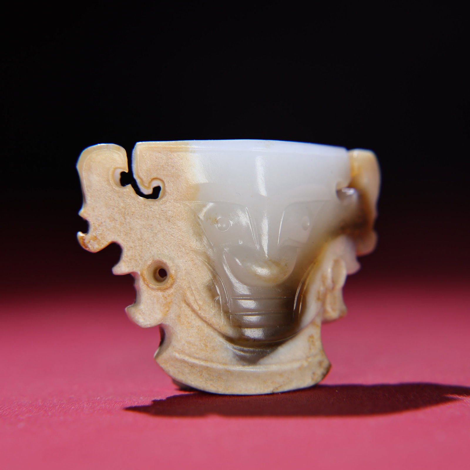 An Exquisite White Jade Human face Pattern Pendant - 5