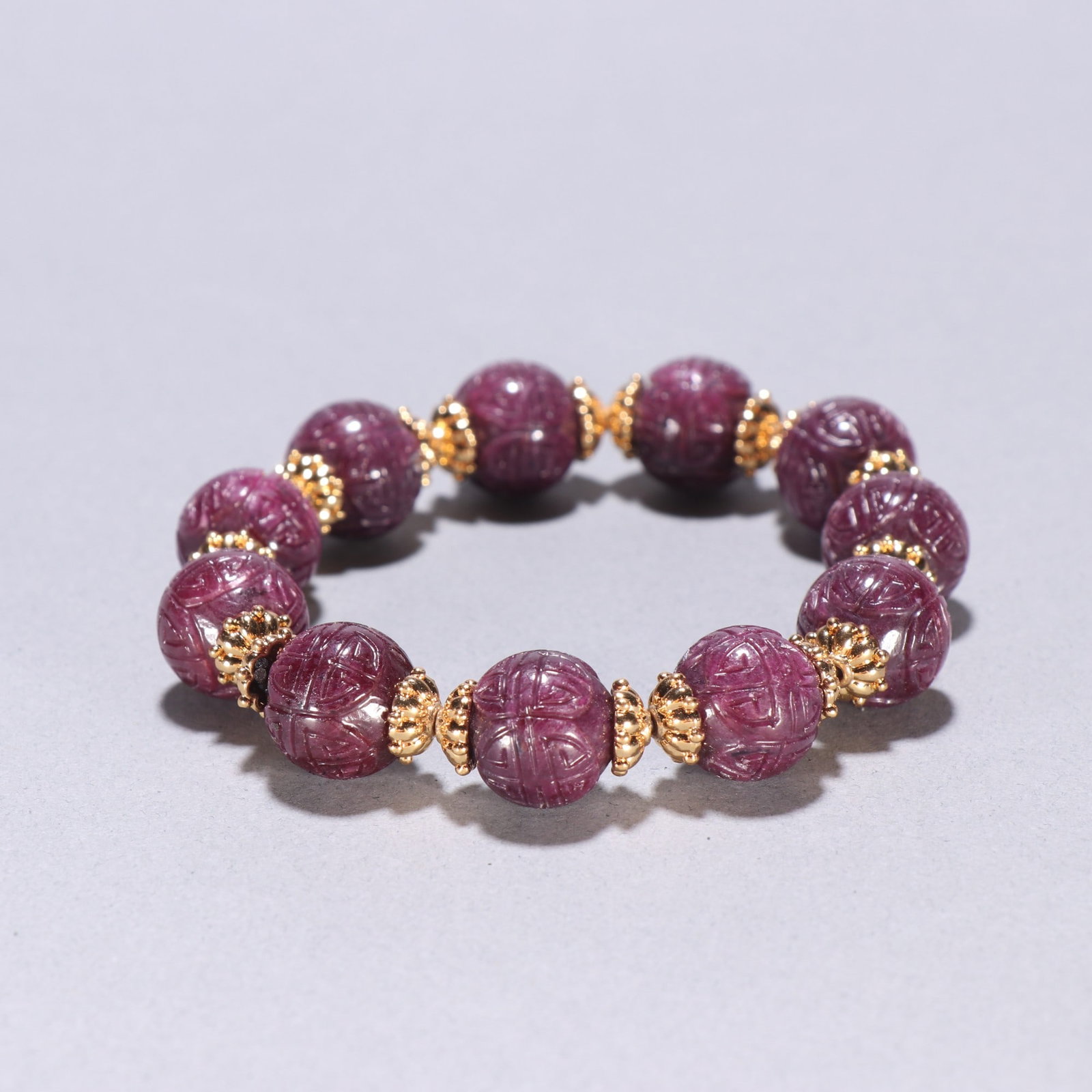An Exquisite Red Gems Bracelets - 3