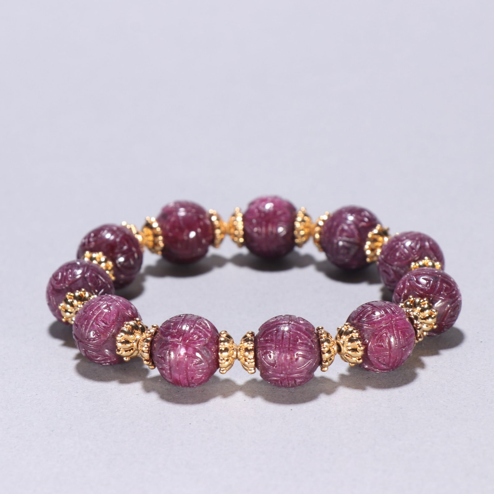 An Exquisite Red Gems Bracelets - 5