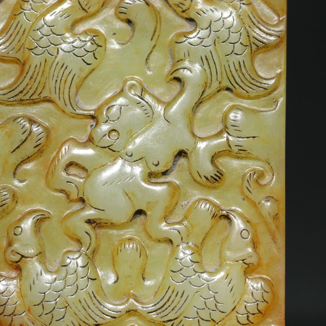An Exquisite White Jade Beast-Face Pattern Pendant - 7