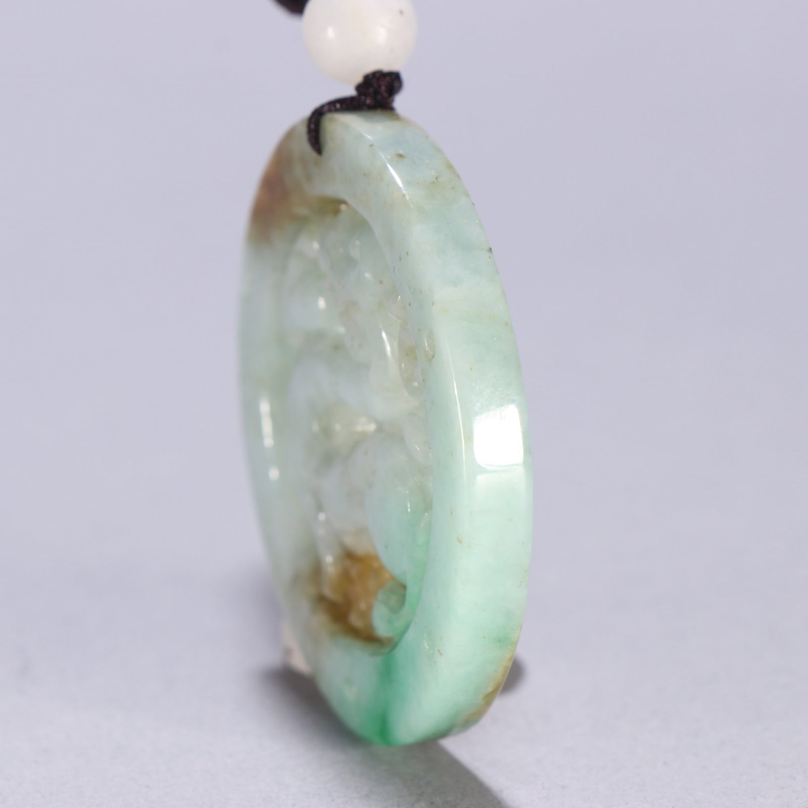 An Exquisite Jadeite Dragon Pattern Brand - 4