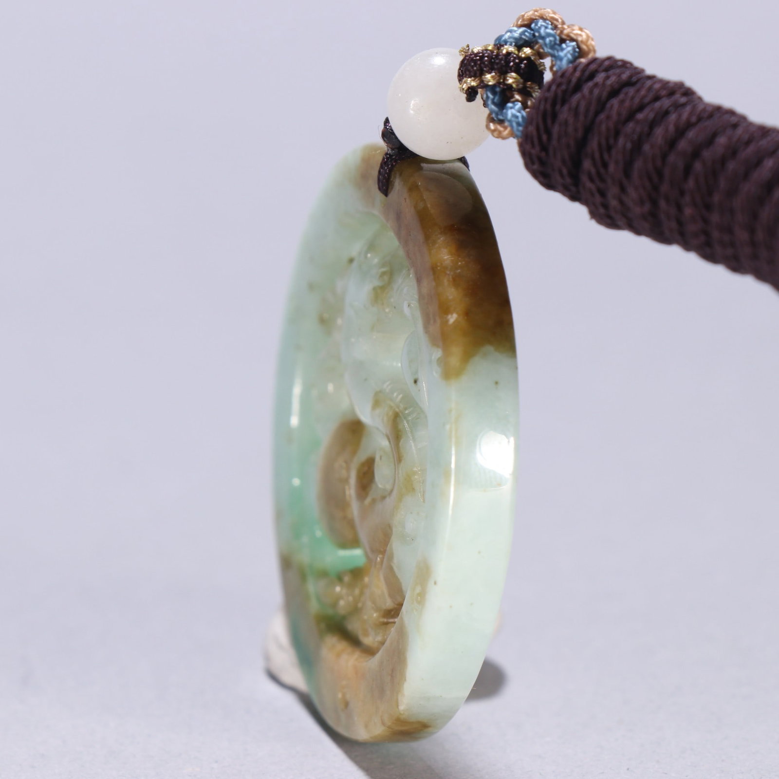 An Exquisite Jadeite Dragon Pattern Brand - 7