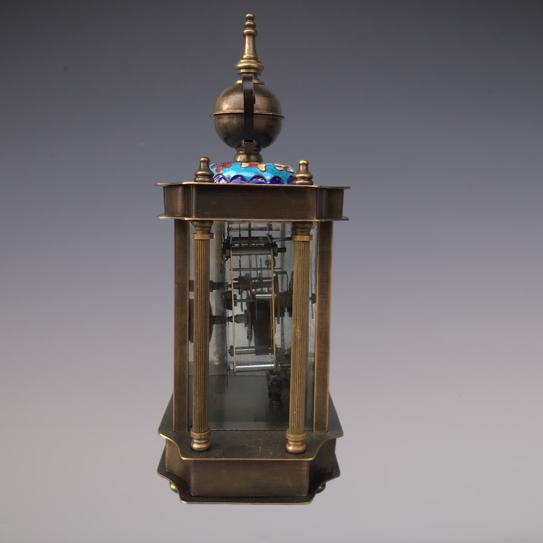 An Exquisite Bronze Lotus Pattern Clock - 8