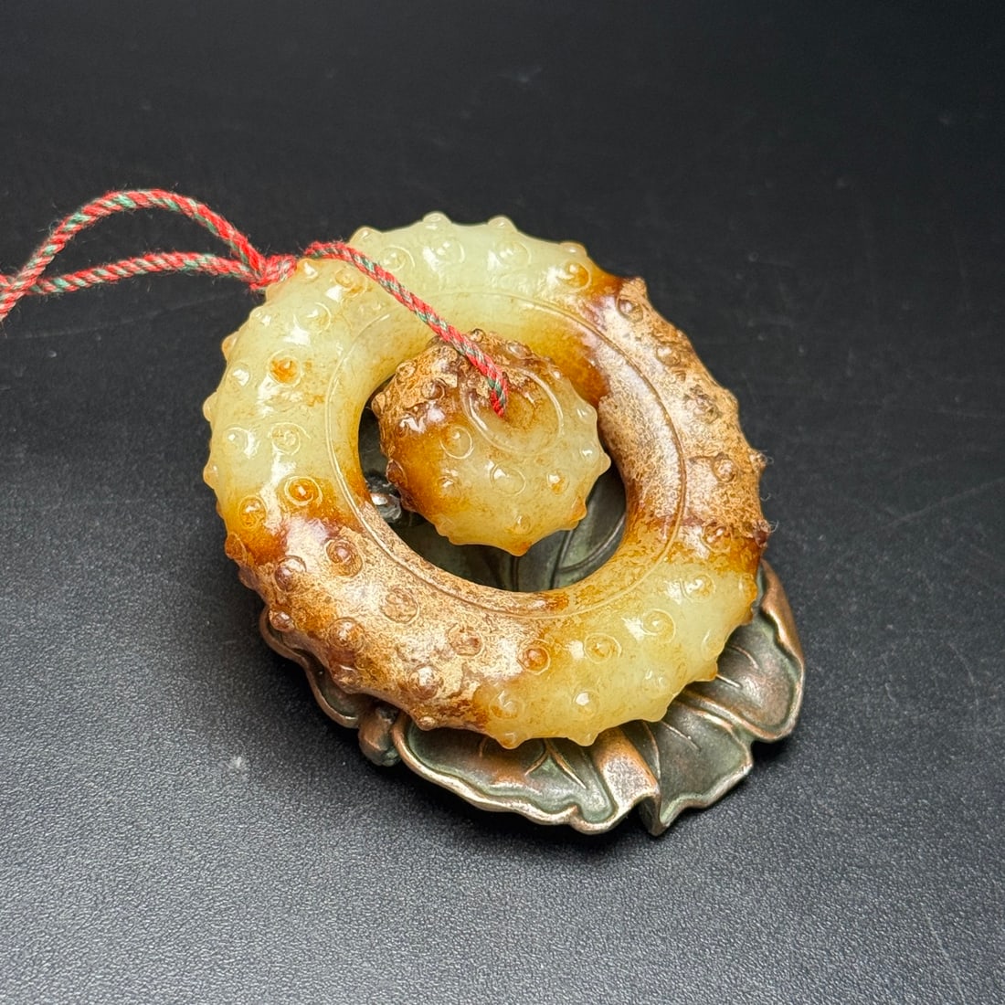 A Exquisite Hotan Jade Round Plaque - 3
