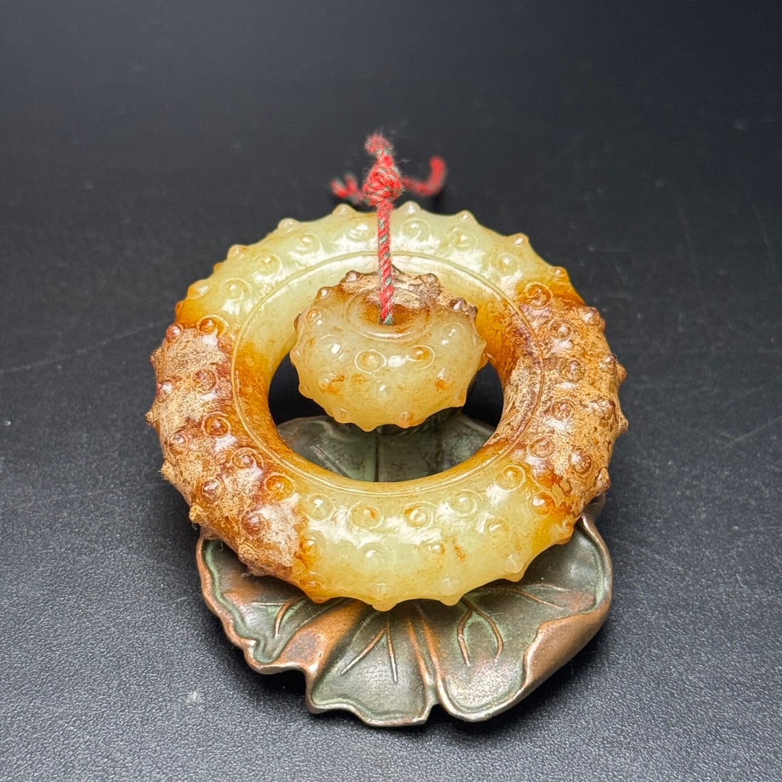 A Exquisite Hotan Jade Round Plaque - 5