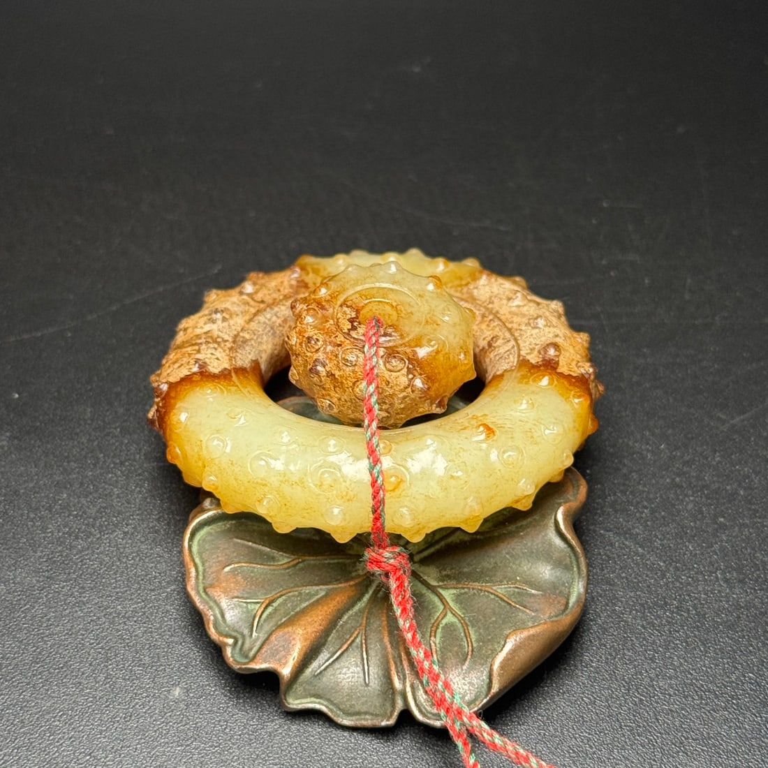 A Exquisite Hotan Jade Round Plaque - 6