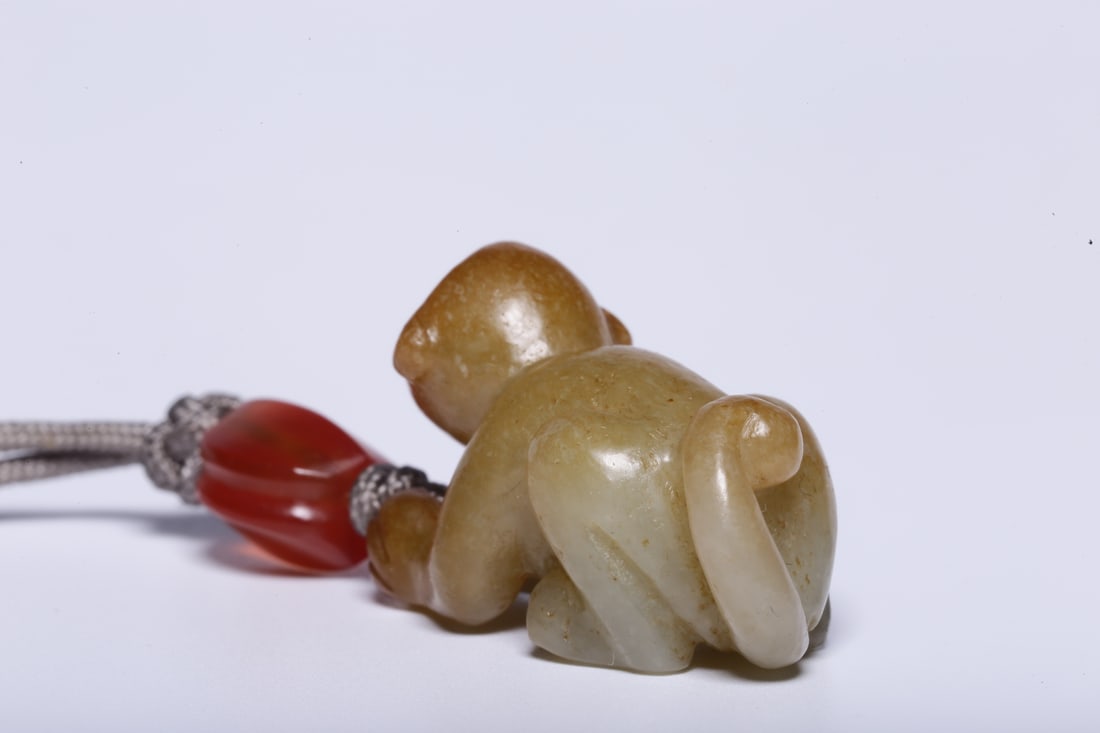 A Exquisite Hotan Jade Monkey Ornament - 5
