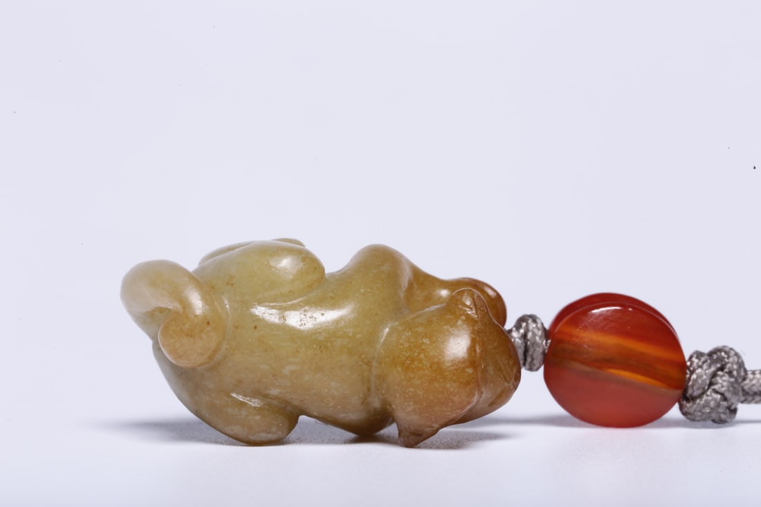 A Exquisite Hotan Jade Monkey Ornament - 6