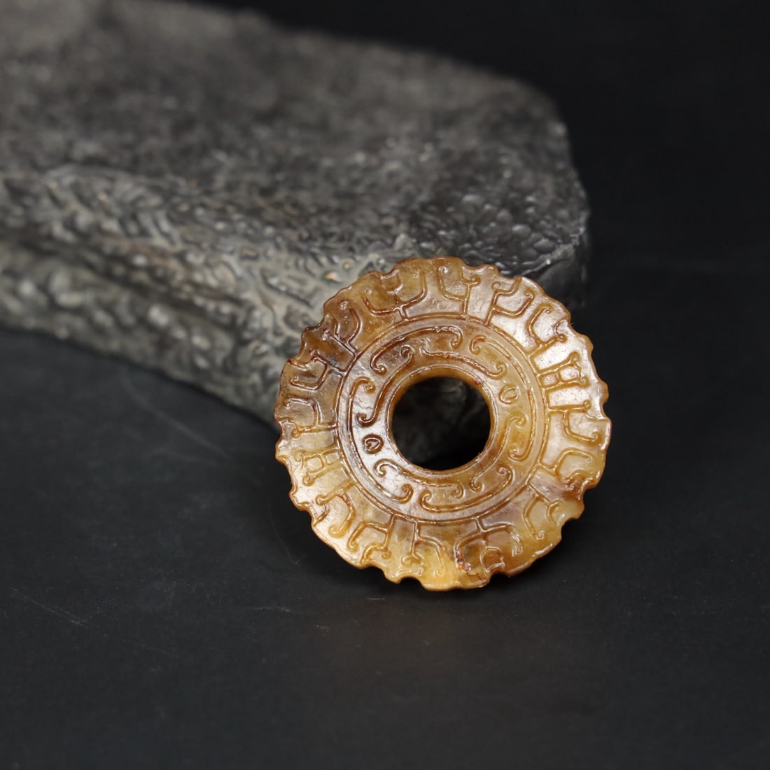 A Exquisite Hotan Jade Bi - 3