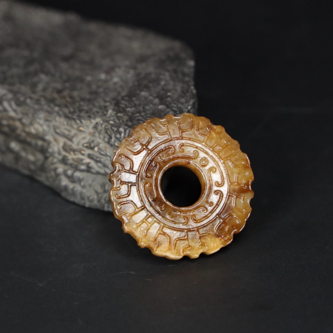 A Exquisite Hotan Jade Bi - 4