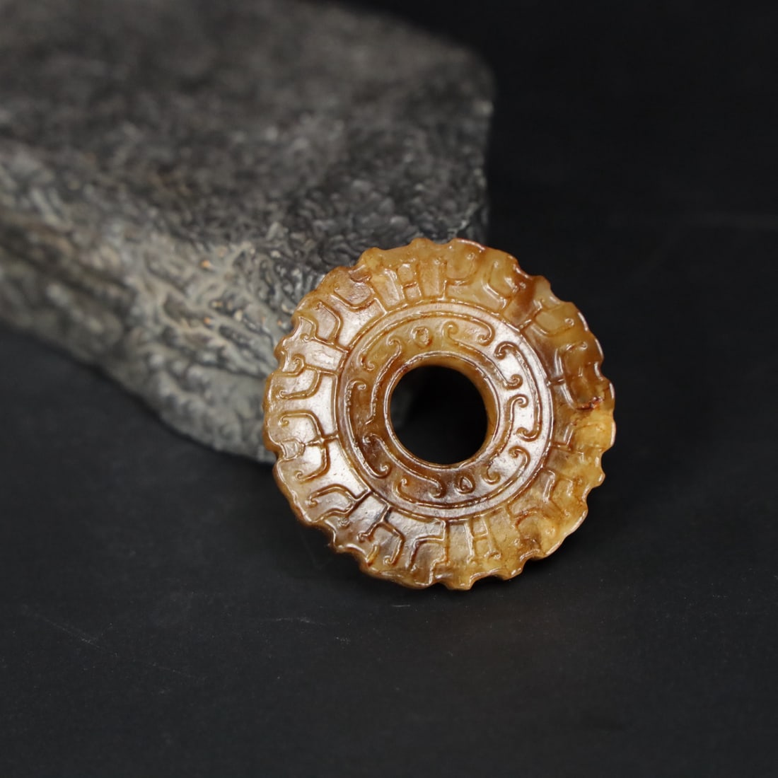 A Exquisite Hotan Jade Bi - 5