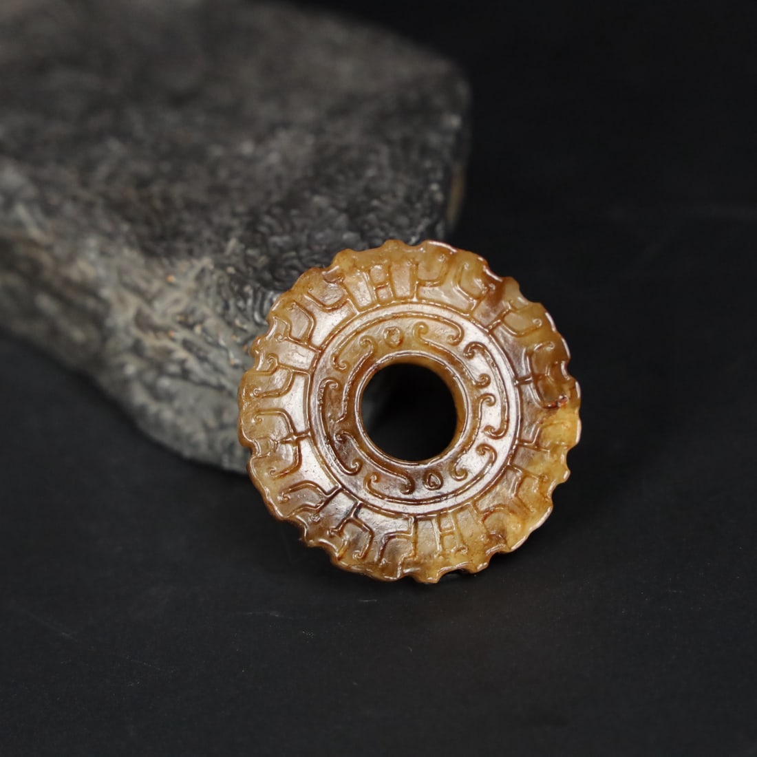 A Exquisite Hotan Jade Bi - 6