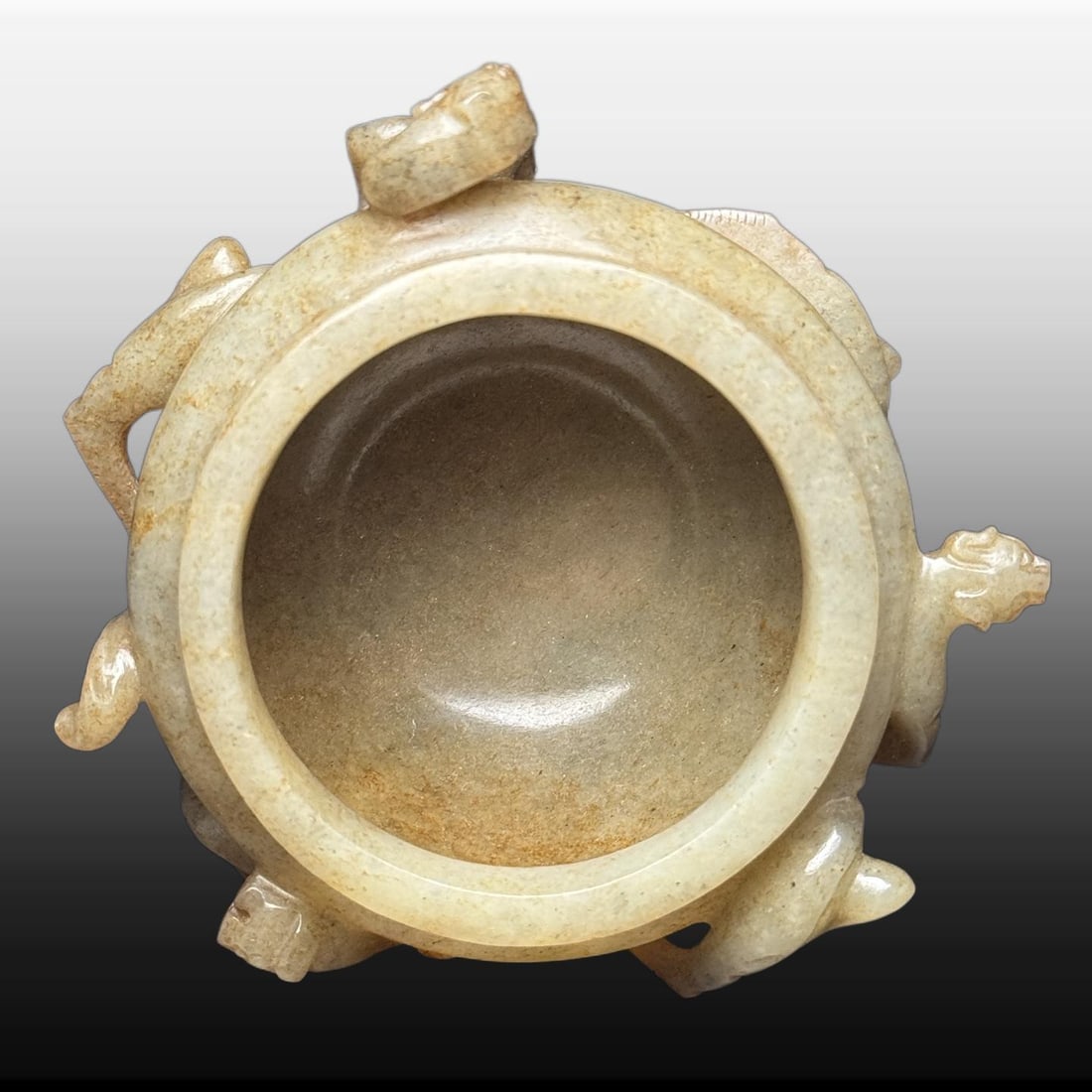 A Exquisite Hotan Jade Dragon Pattern Water Pot - 5