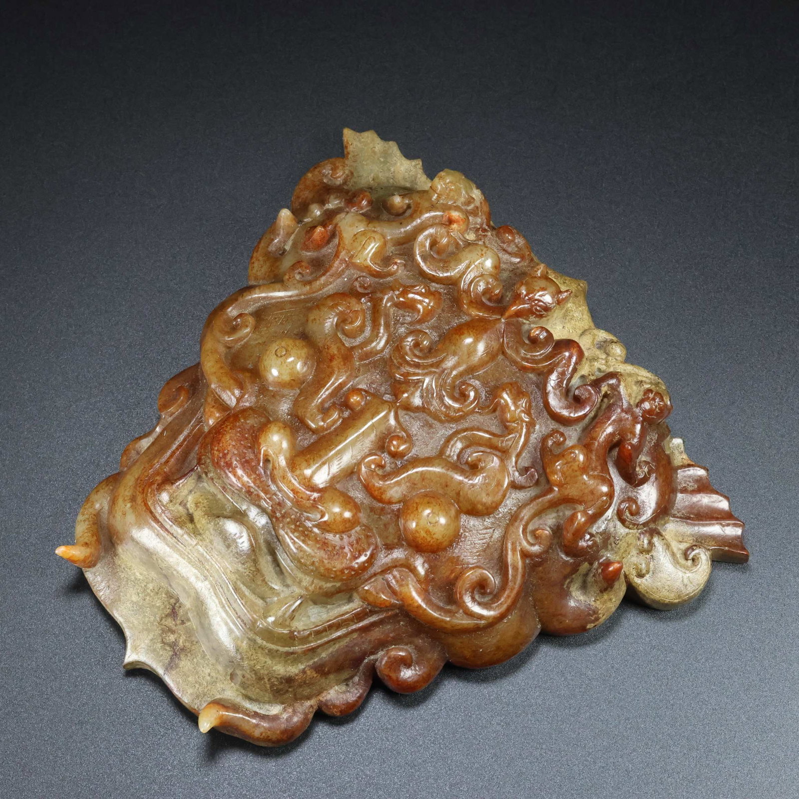 A Exquisite Hotan Jade Beast-Face Pattern Ornament - 3